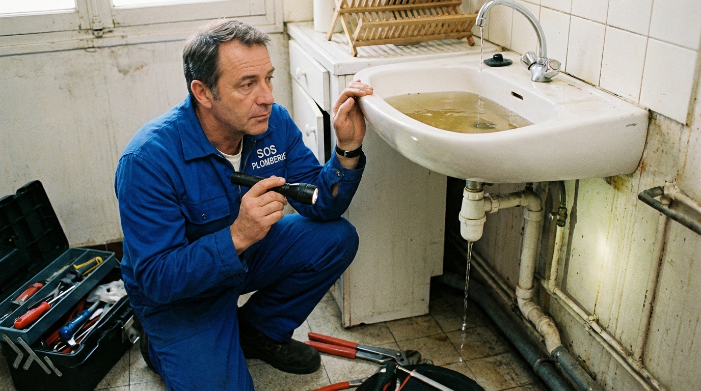 déboucher canalisations quand l'eau s'écoule lentement
