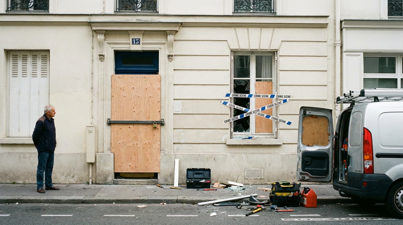 sécuriser logement après cambriolage sur façade de maison