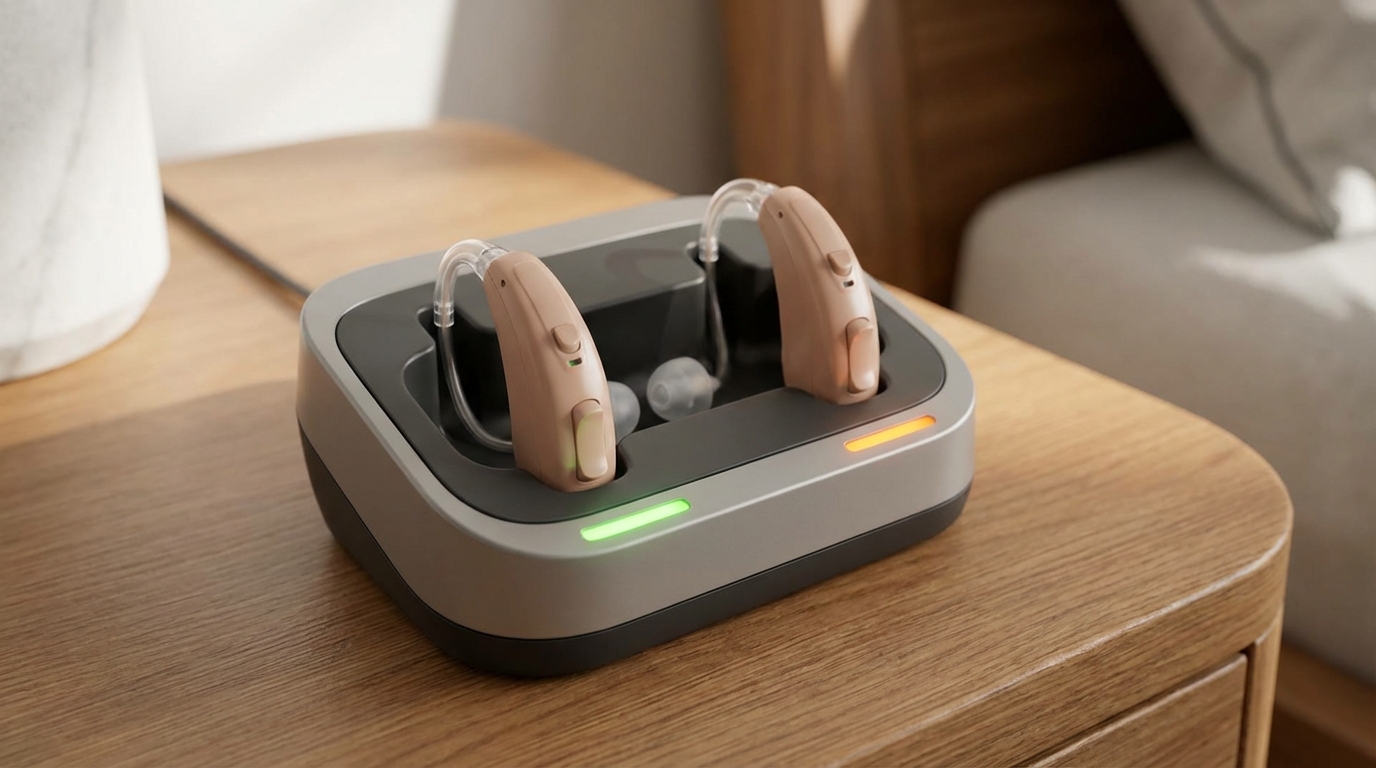 chargeur pour appareil auditif rechargeable et autonomie