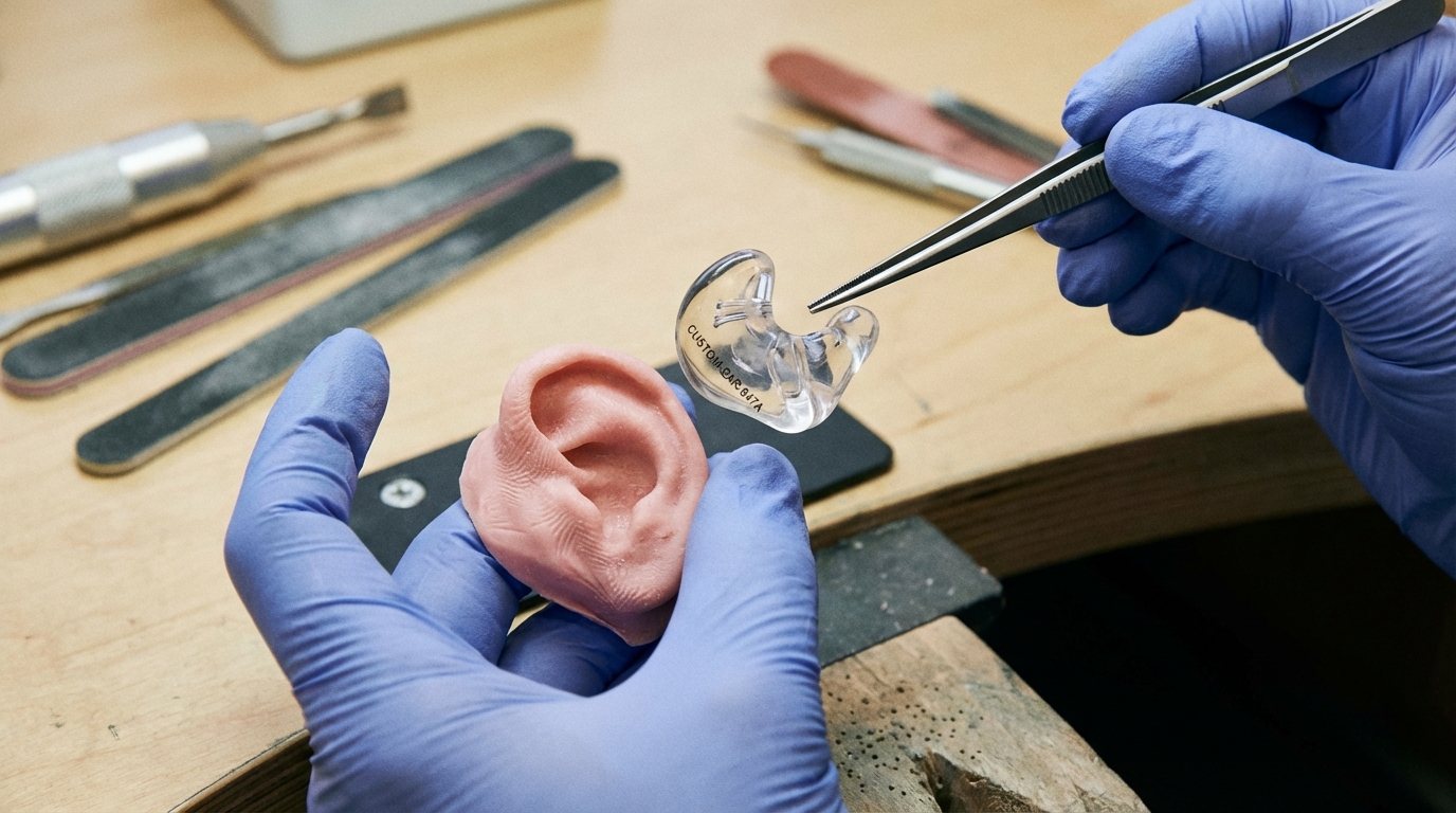 embouts auriculaires personnalis&eacute;s et adaptation anatomique