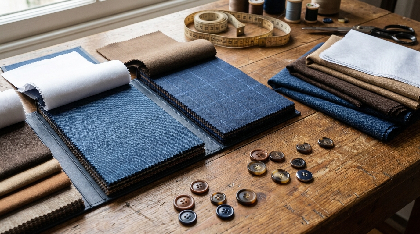 prix costume demi mesure Garges-lès-Gonesse - choix d étoffes