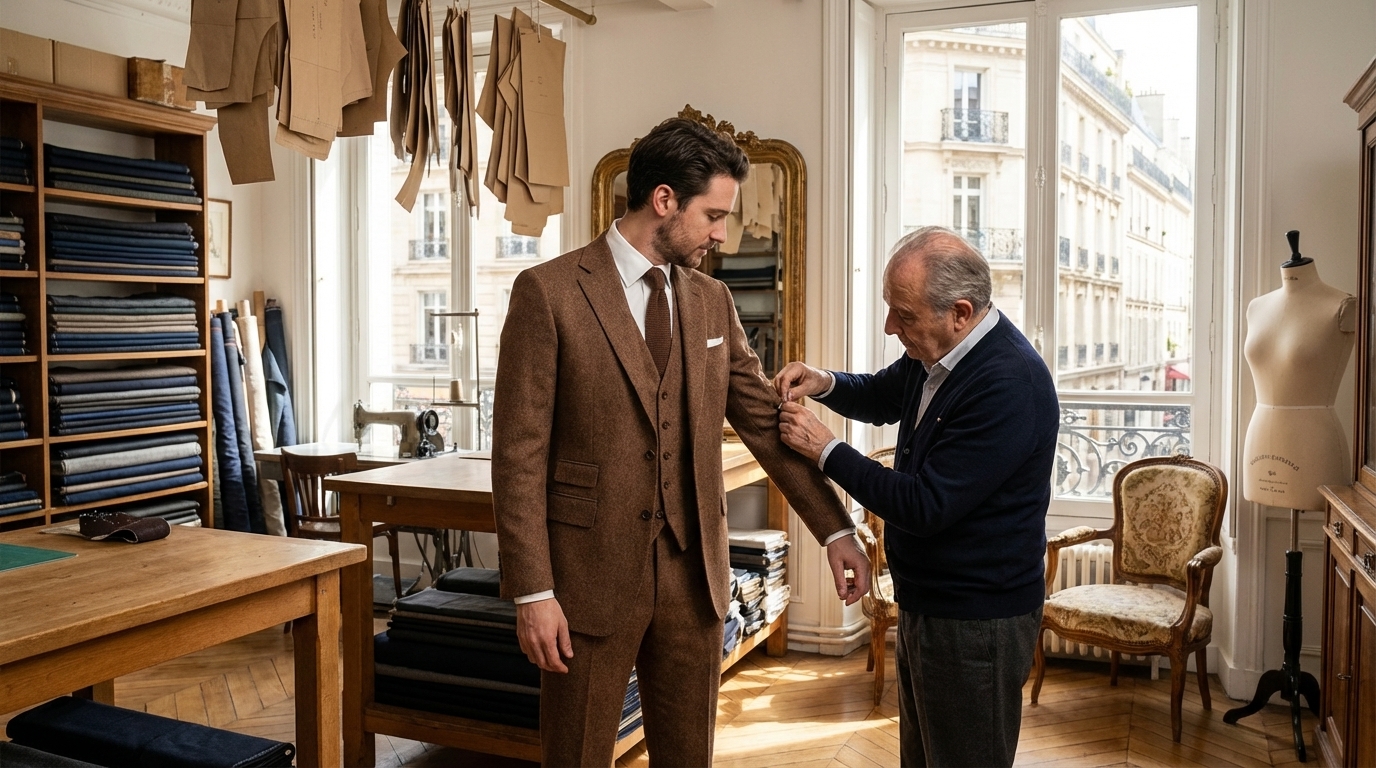 budget costume demi mesure Paris essayage atelier