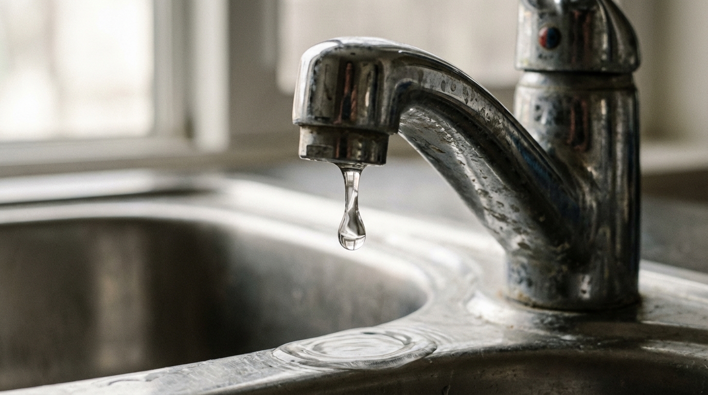 Illustration : Risques de ne pas réparer un robinet qui