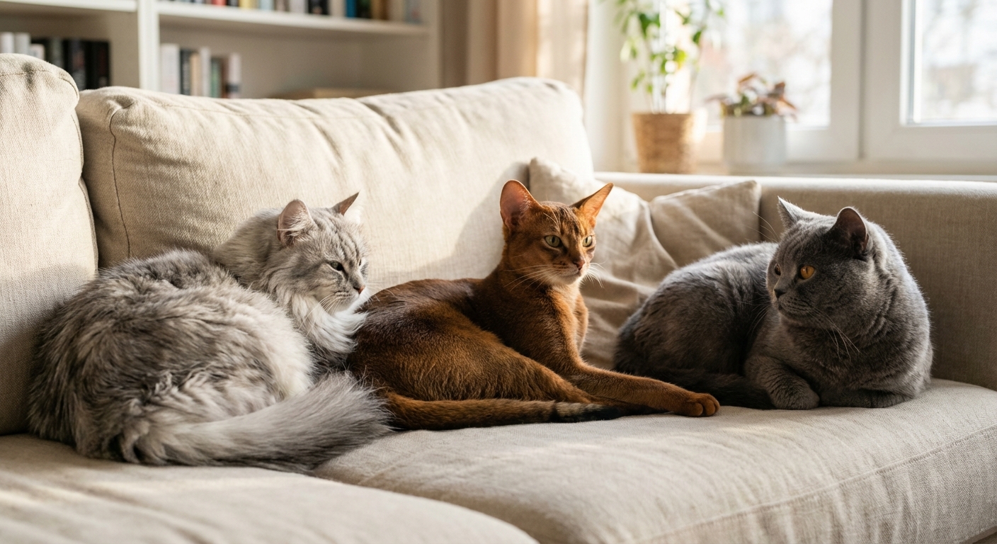 Les différentes races de chats