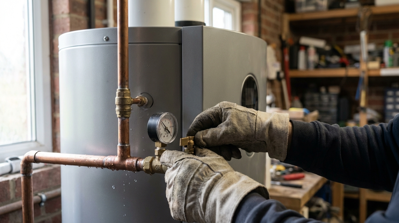 Entretien des Chauffe-Eau au Gaz et Thermodynamiques Illustration : Entretien des Chauffe-Eau au Gaz et Thermodynamiques