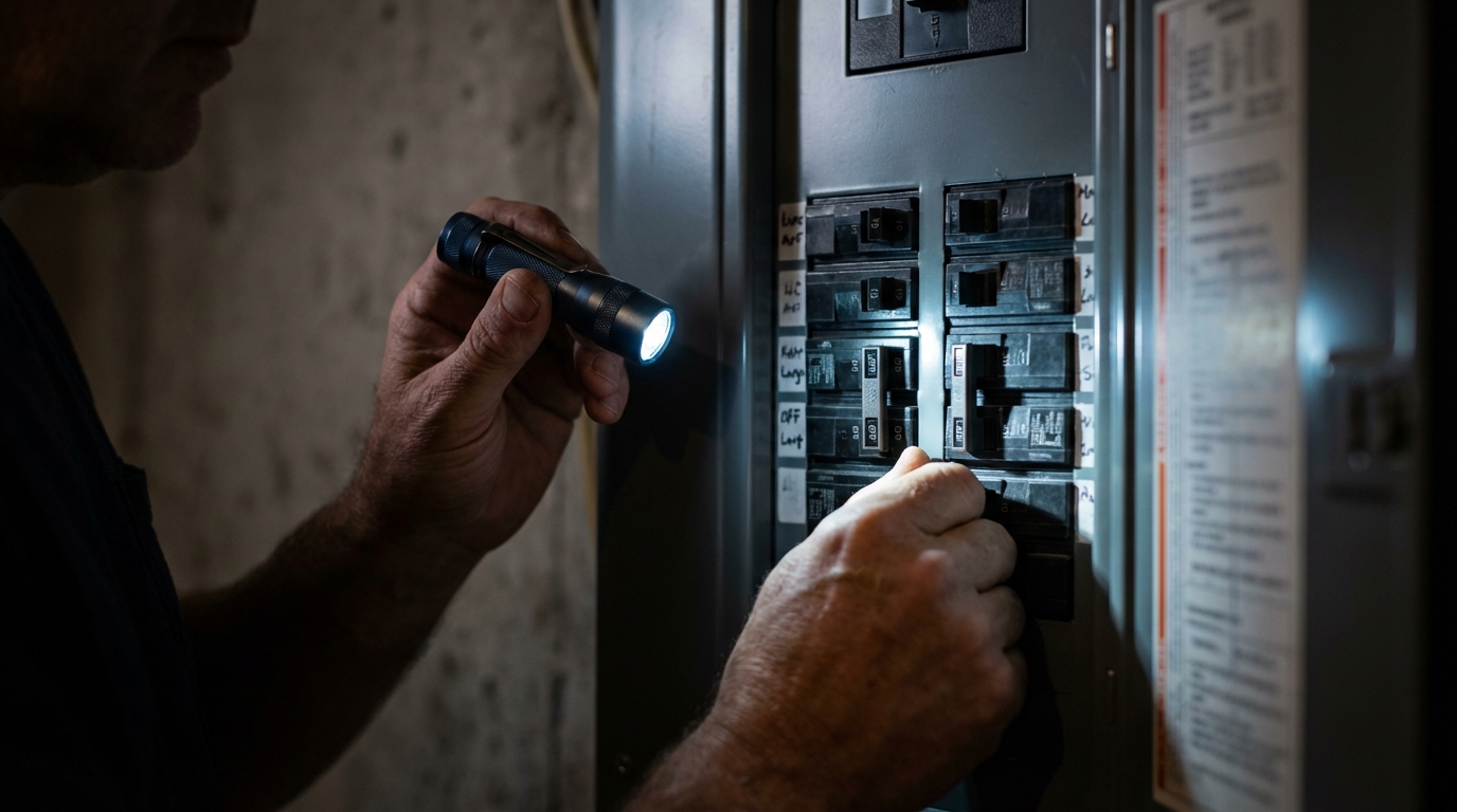 Illustration : Identifier l'origine d'une panne de courant