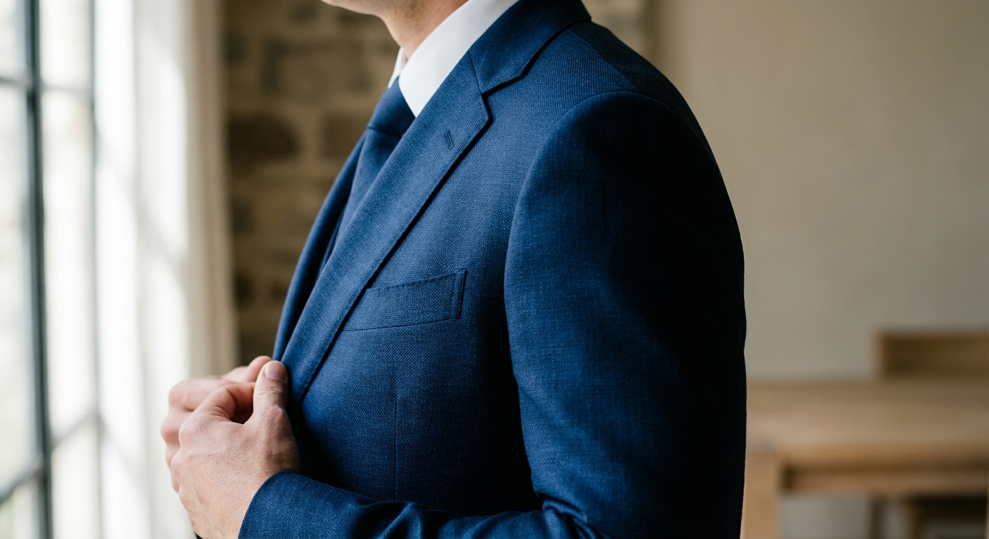 Le Costume Mariage Bleu Indigo Illustration : Le Costume Mariage Bleu Indigo