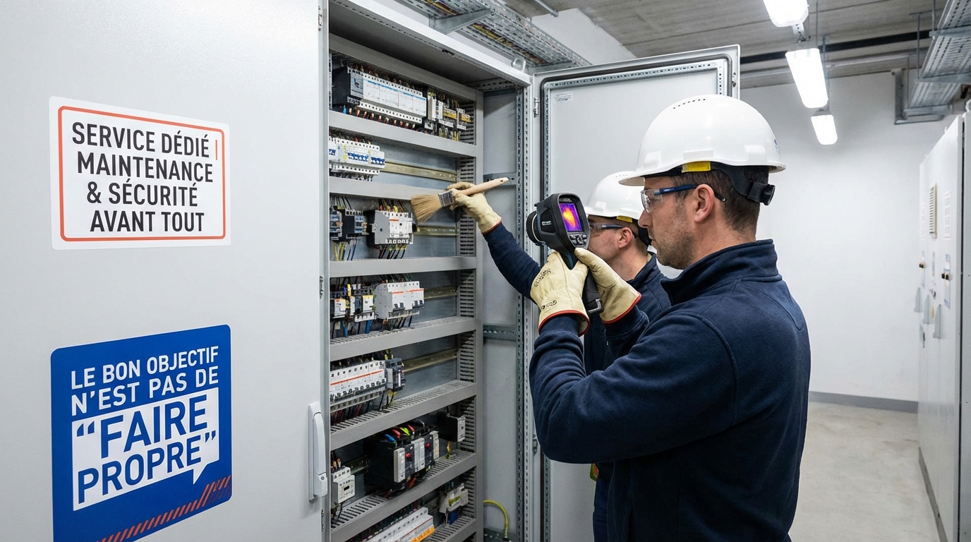 Nettoyage des Panneaux Électriques | Service dédié - Le bon objectif n’est pas de “faire propre”