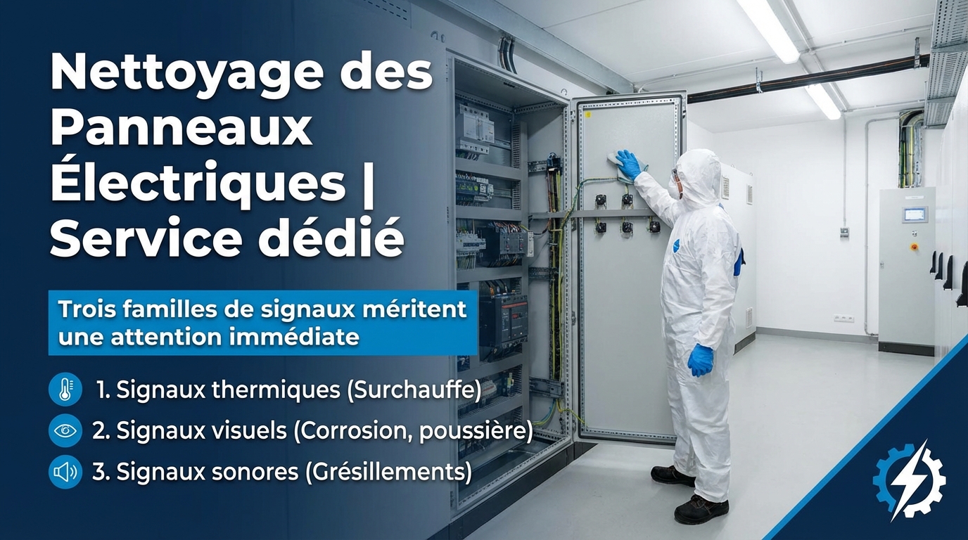 Nettoyage des Panneaux Électriques | Service dédié - Trois familles de signaux méritent une attention immédiate