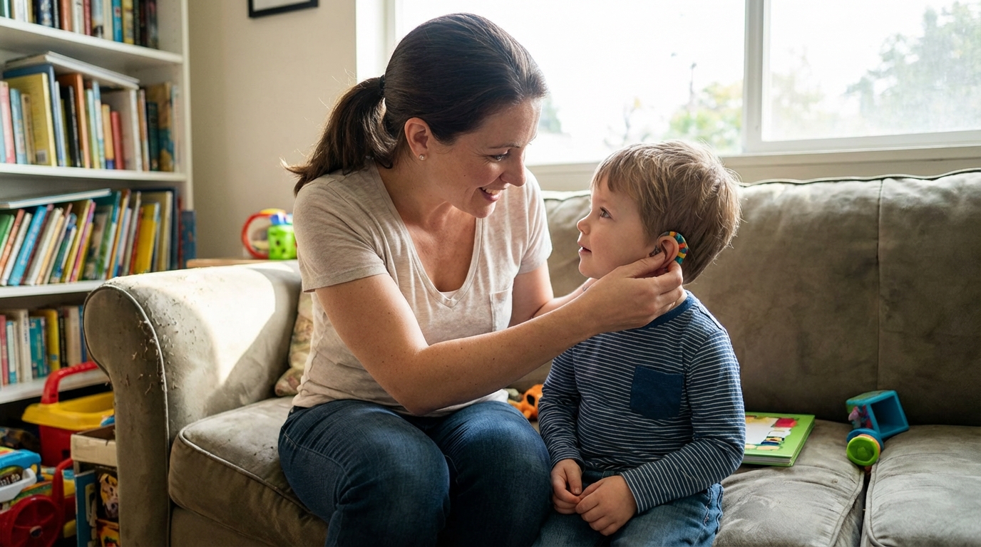 appareils auditifs pour enfants utilisation &agrave; la maison