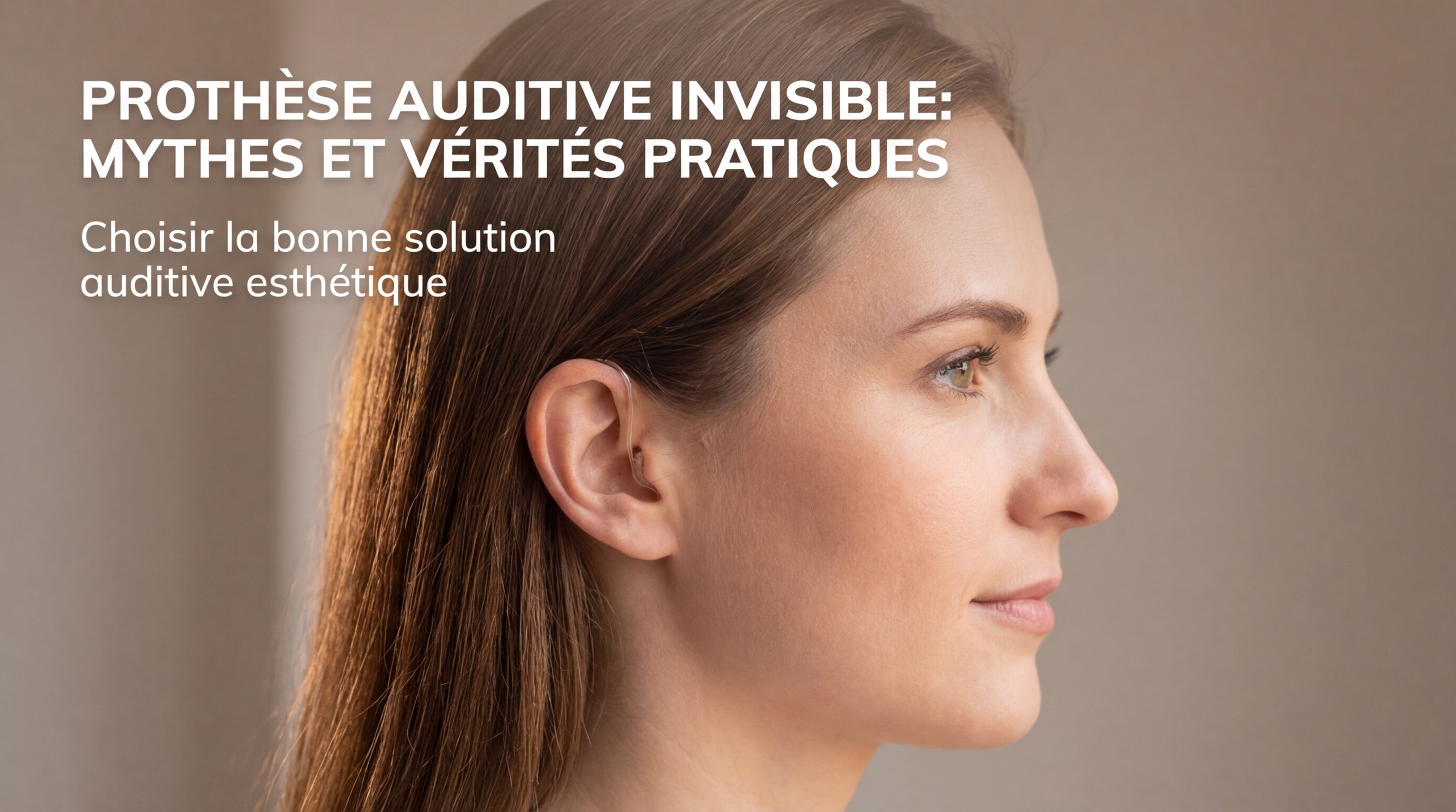 Prothèse auditive invisible mythes et vérités pratiques - Choisir la bonne solution auditive esthétique