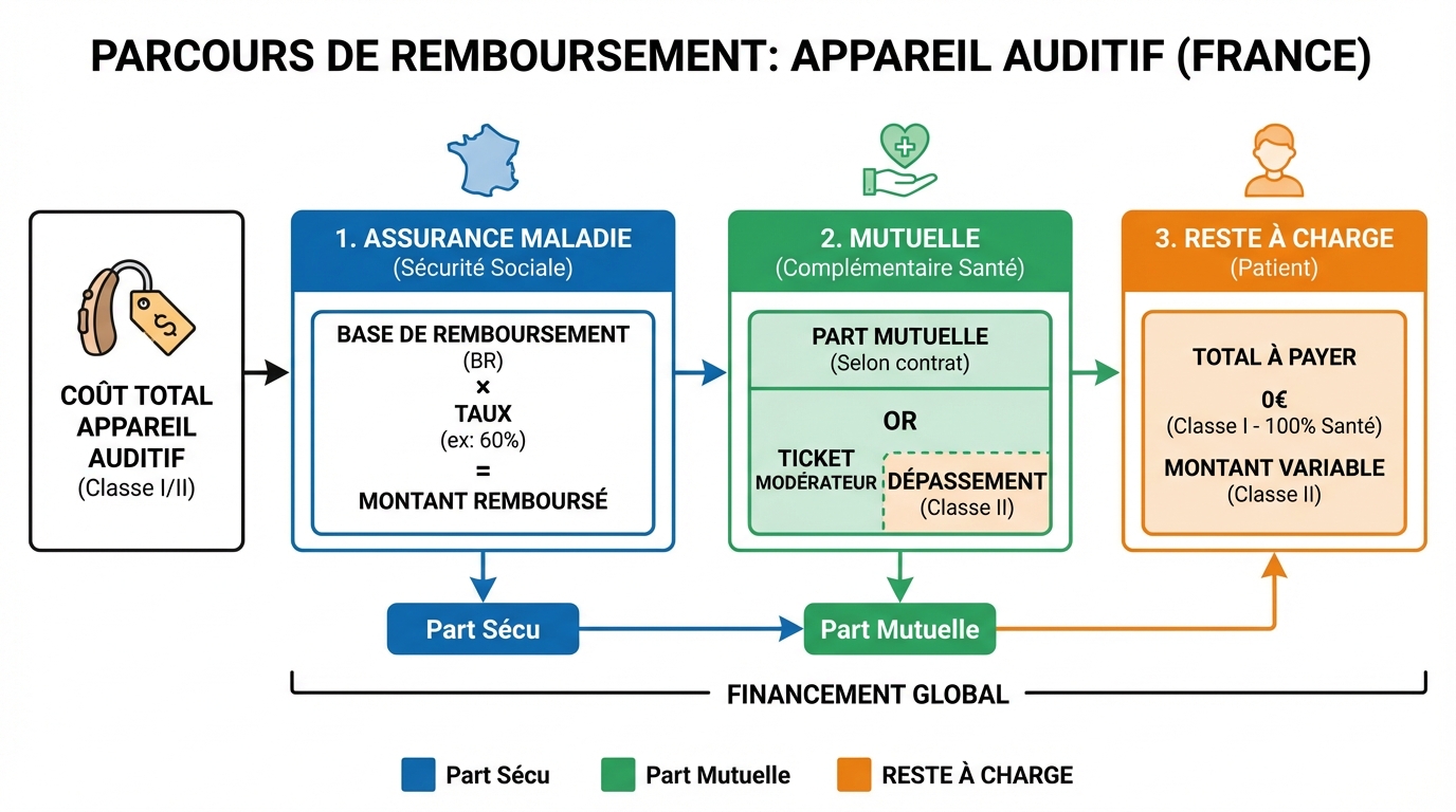 remboursement appareil auditif et 100 Santé