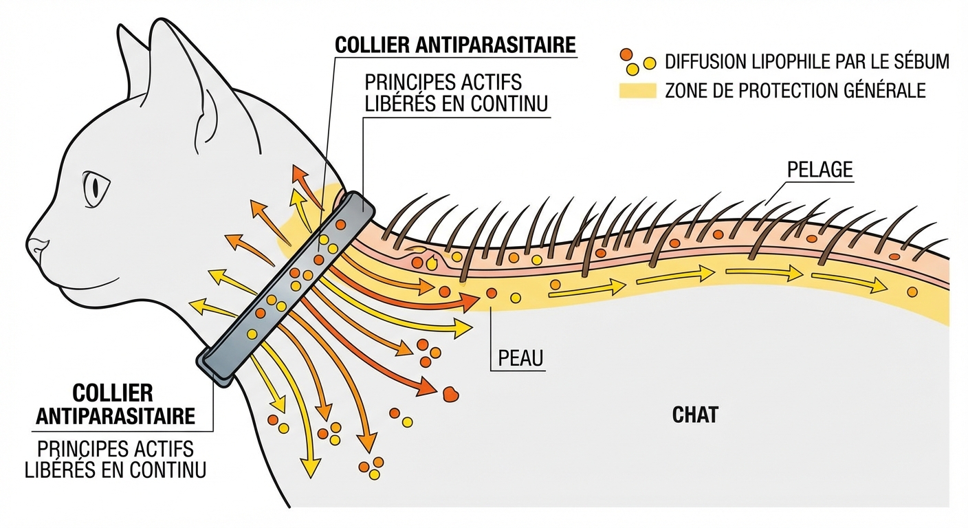 collier anti puces chat technologie seresto