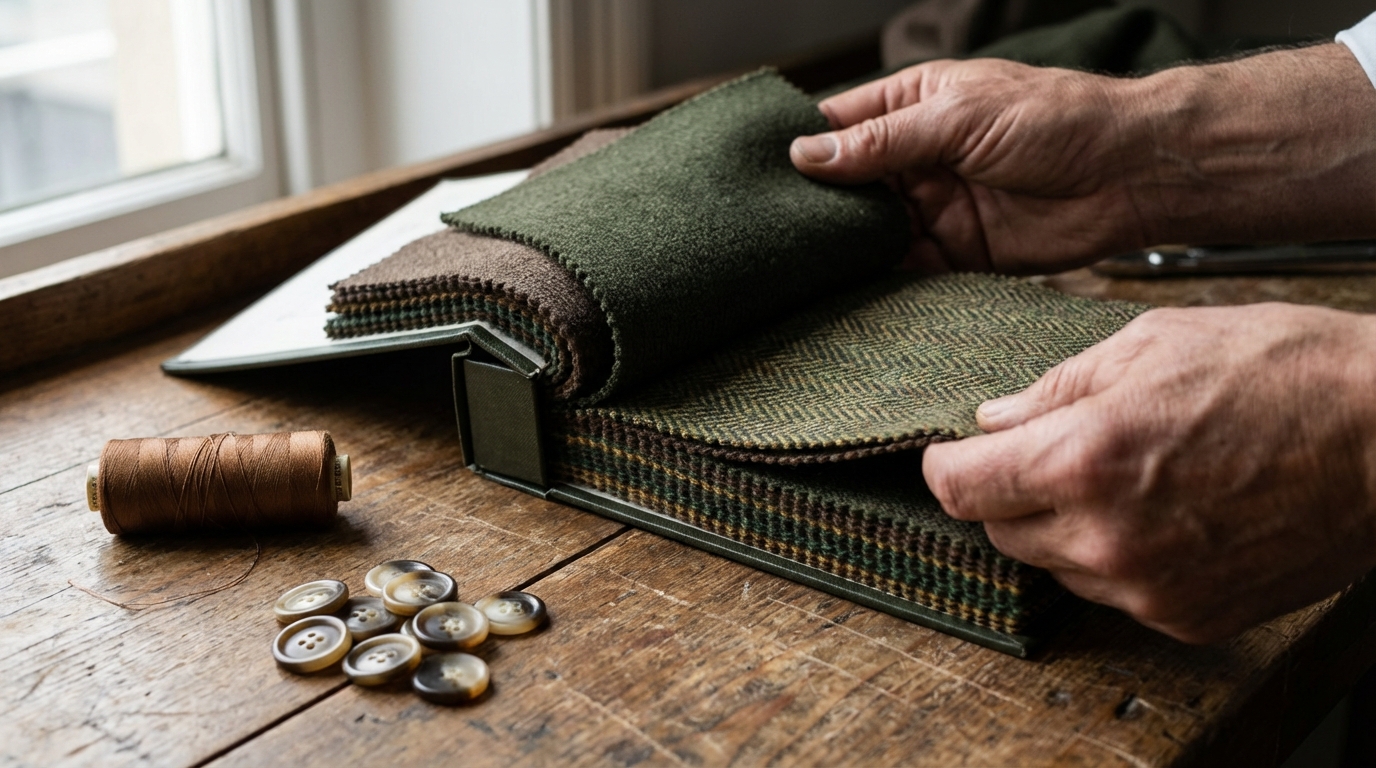 Choisir le Tissu et les Finitions pour un Costume Sur Mesure Illustration : Choisir le Tissu et les Finitions pour un