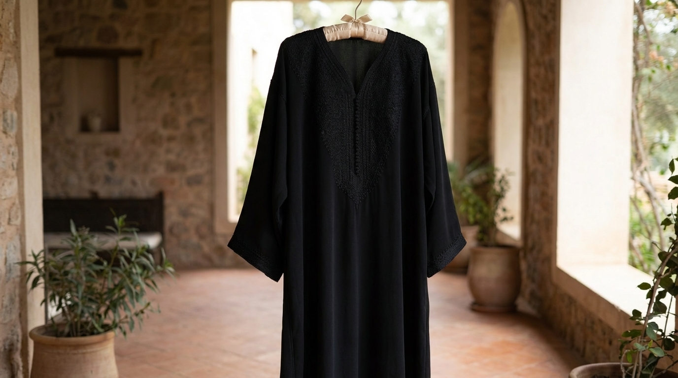 sécher abaya sur cintre